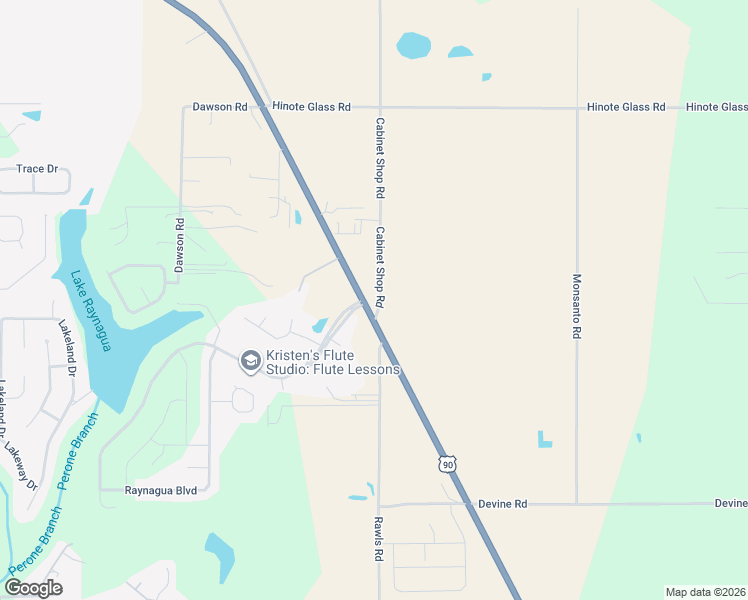 map of restaurants, bars, coffee shops, grocery stores, and more near 25545 Cabinet Shop Road in Loxley