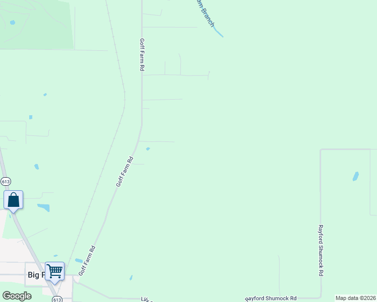 map of restaurants, bars, coffee shops, grocery stores, and more near 17500 Goff Farm Road in Moss Point