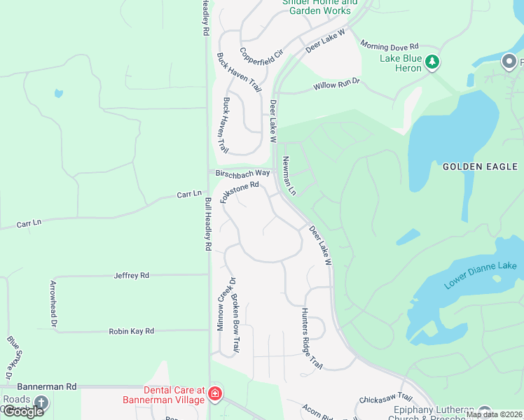 map of restaurants, bars, coffee shops, grocery stores, and more near 1646 Folkstone Road in Tallahassee