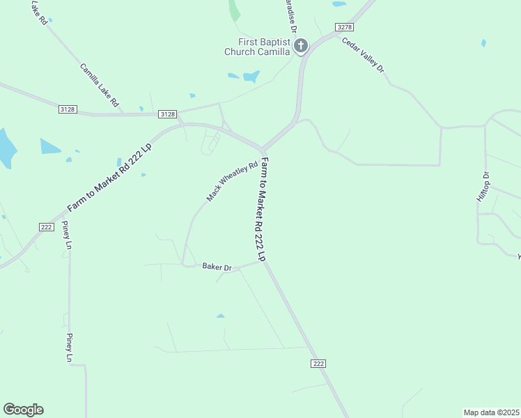 map of restaurants, bars, coffee shops, grocery stores, and more near 3980 Farm to Market 222 in Coldspring