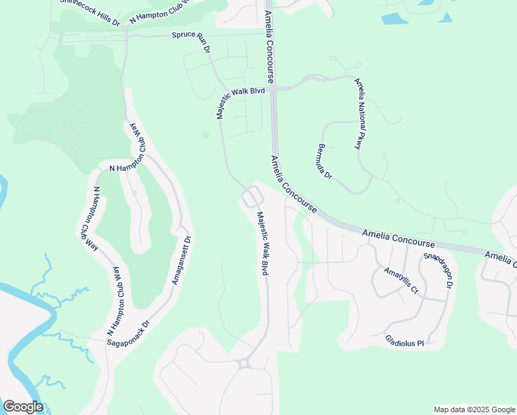 map of restaurants, bars, coffee shops, grocery stores, and more near 85076 Majestic Walk Circle in Fernandina Beach