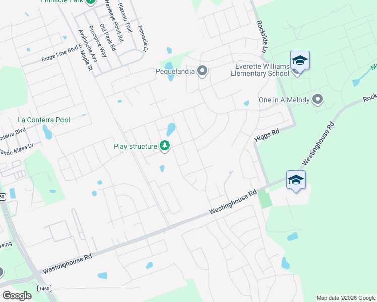 map of restaurants, bars, coffee shops, grocery stores, and more near 1109 Vogel Drive in Georgetown