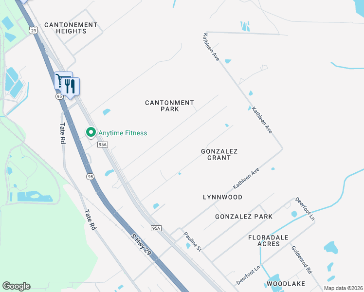 map of restaurants, bars, coffee shops, grocery stores, and more near 769 El Camino Drive in Gonzalez