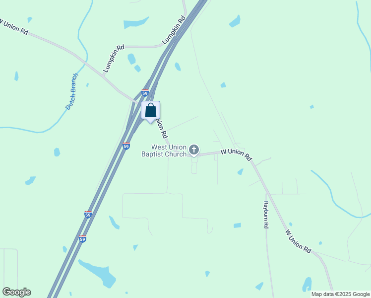 map of restaurants, bars, coffee shops, grocery stores, and more near 555 West Union Road in Carriere