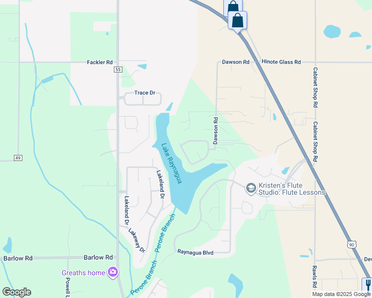 map of restaurants, bars, coffee shops, grocery stores, and more near 16696 Edgewater Circle in Loxley
