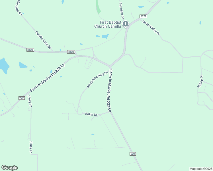 map of restaurants, bars, coffee shops, grocery stores, and more near 3980 Farm to Market 222 in Coldspring