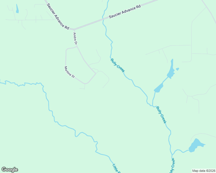 map of restaurants, bars, coffee shops, grocery stores, and more near 24463 Martina Street in Saucier