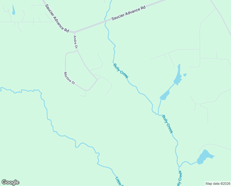 map of restaurants, bars, coffee shops, grocery stores, and more near 24463 Martina Street in Saucier