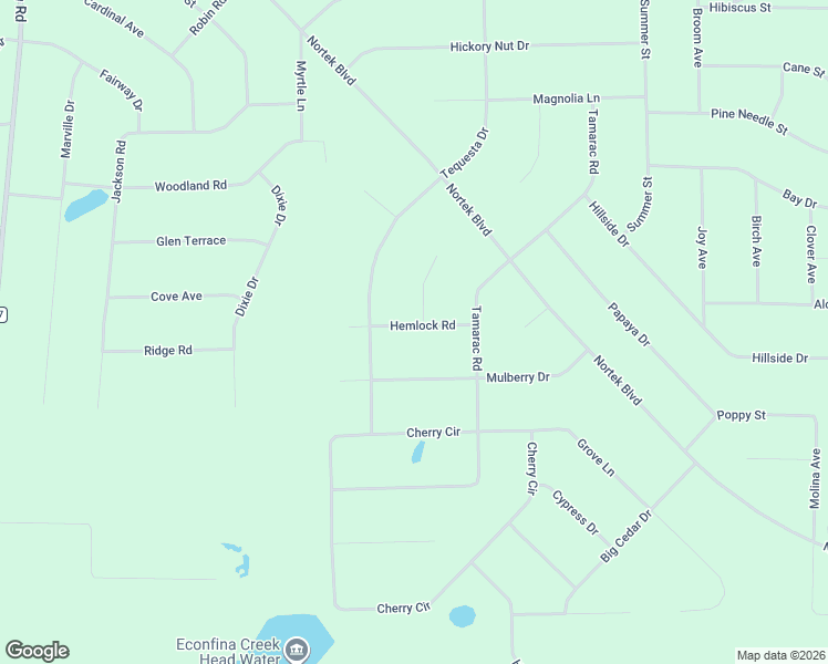 map of restaurants, bars, coffee shops, grocery stores, and more near Apple Court in Marianna