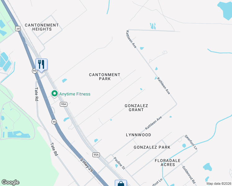 map of restaurants, bars, coffee shops, grocery stores, and more near 846 El Camino Drive in Gonzalez
