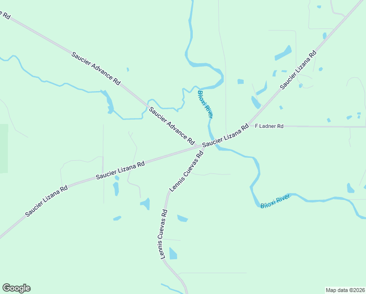 map of restaurants, bars, coffee shops, grocery stores, and more near 21713 Saucier Lizana Road in Saucier