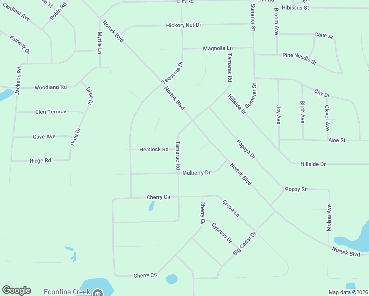 map of restaurants, bars, coffee shops, grocery stores, and more near Tamarac Road in Marianna