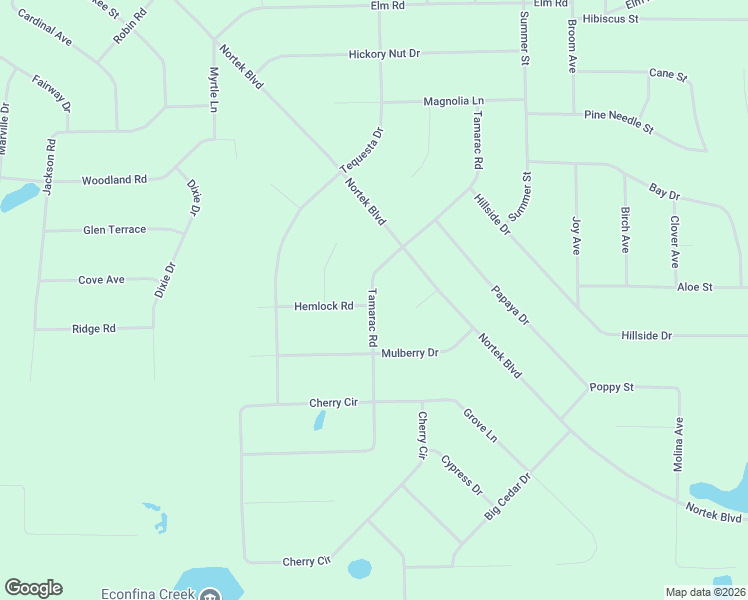 map of restaurants, bars, coffee shops, grocery stores, and more near Tamarac Road in Marianna