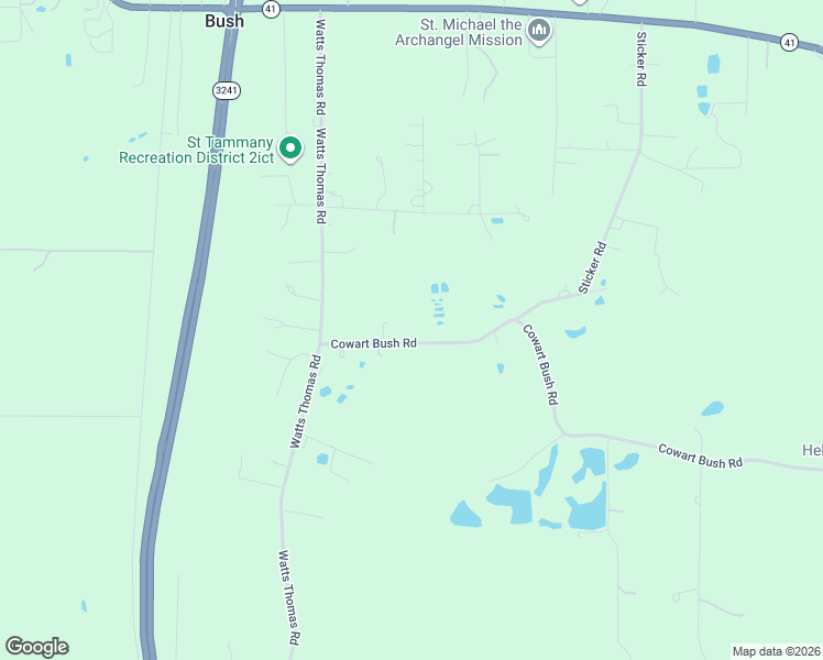 map of restaurants, bars, coffee shops, grocery stores, and more near 30319 Cowart Road in Bush