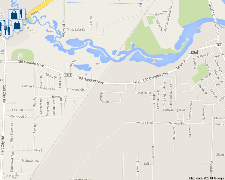 map of restaurants, bars, coffee shops, grocery stores, and more near 6541 Yellow Hill Drive in Milton