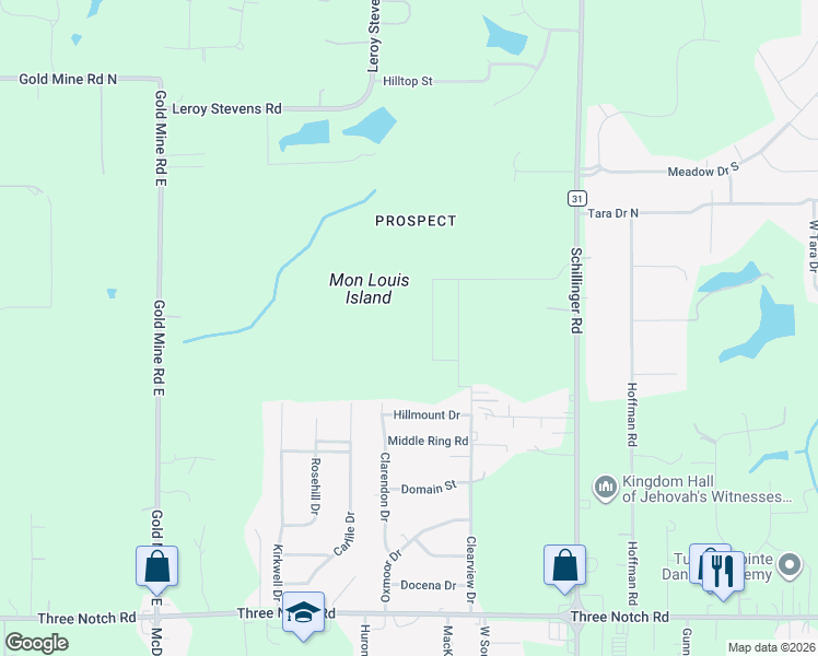 map of restaurants, bars, coffee shops, grocery stores, and more near 8060 Hillmount Drive in Mobile