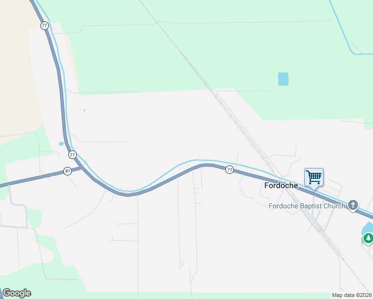 map of restaurants, bars, coffee shops, grocery stores, and more near 6008 Fordoche Road in Fordoche
