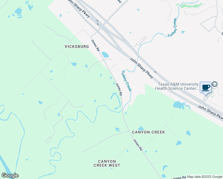 map of restaurants, bars, coffee shops, grocery stores, and more near 7312 Jones Road in Bryan