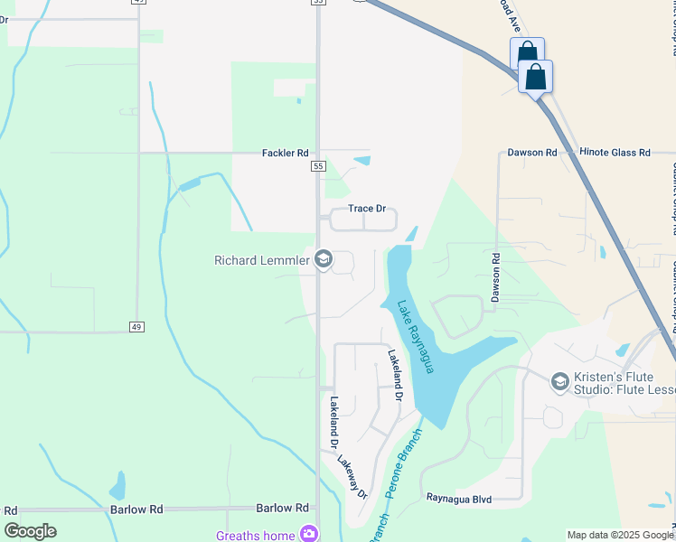 map of restaurants, bars, coffee shops, grocery stores, and more near 16218 Zenith Drive in Loxley