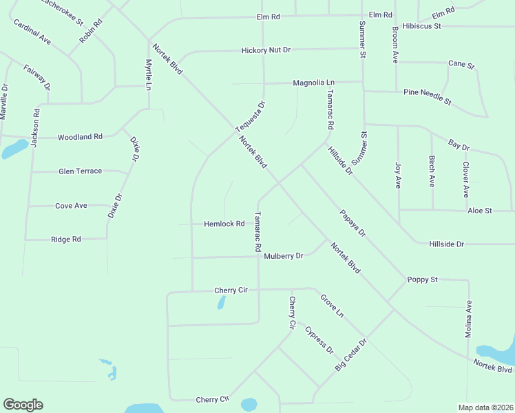 map of restaurants, bars, coffee shops, grocery stores, and more near Tamarac Road in Marianna