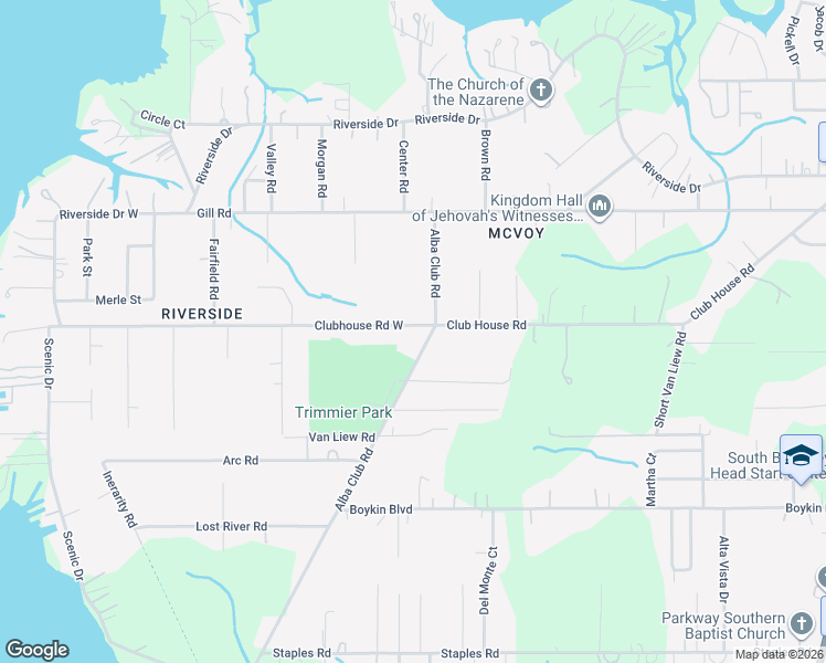 map of restaurants, bars, coffee shops, grocery stores, and more near 2511 Club House Road in Mobile