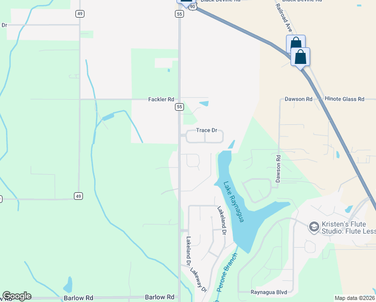 map of restaurants, bars, coffee shops, grocery stores, and more near 16049 Zenith Drive in Loxley