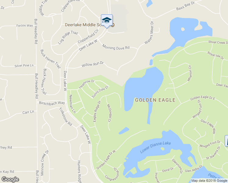 map of restaurants, bars, coffee shops, grocery stores, and more near 9122 Eagles Ridge Drive in Tallahassee