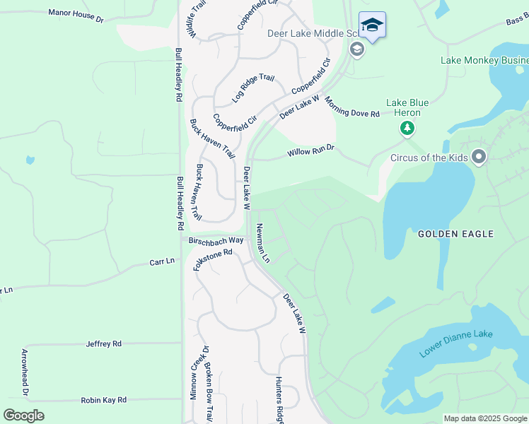 map of restaurants, bars, coffee shops, grocery stores, and more near 1871 Newman Lane in Tallahassee