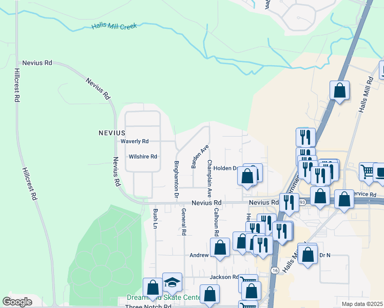 map of restaurants, bars, coffee shops, grocery stores, and more near 4378 Barden Avenue in Mobile