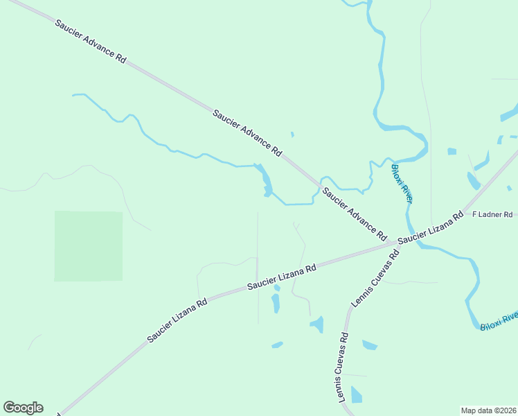 map of restaurants, bars, coffee shops, grocery stores, and more near 21366 Road 210 in Saucier