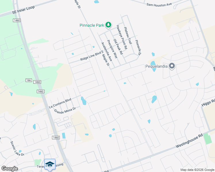 map of restaurants, bars, coffee shops, grocery stores, and more near 1113 Toltec Trail in Georgetown