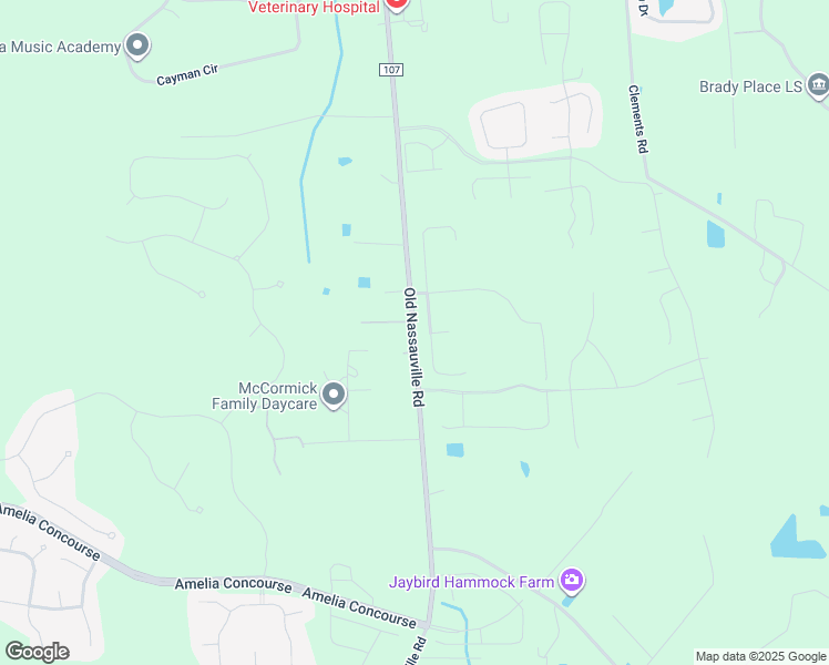 map of restaurants, bars, coffee shops, grocery stores, and more near 1196 Old Nassauville Road in Fernandina Beach