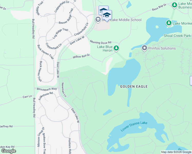 map of restaurants, bars, coffee shops, grocery stores, and more near 9122 Eagles Ridge Drive in Tallahassee