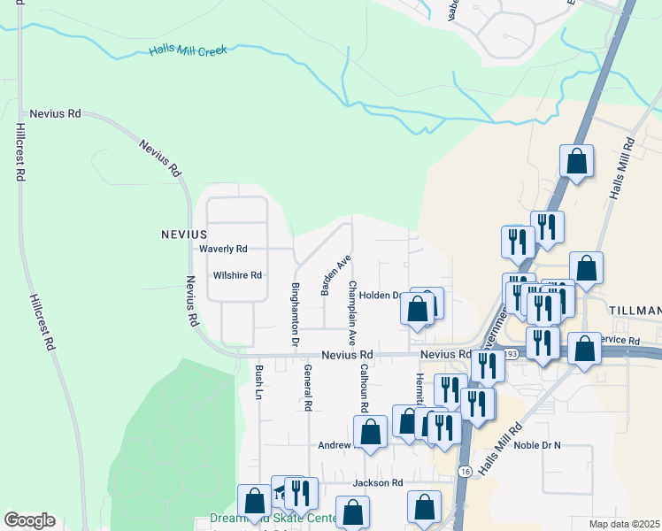 map of restaurants, bars, coffee shops, grocery stores, and more near 4378 Barden Avenue in Mobile