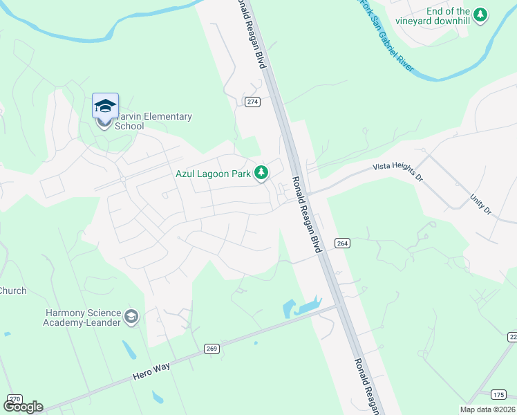 map of restaurants, bars, coffee shops, grocery stores, and more near 2524 Carretera Drive in Leander