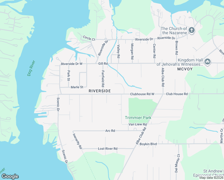 map of restaurants, bars, coffee shops, grocery stores, and more near 2751 Club House Road in Mobile