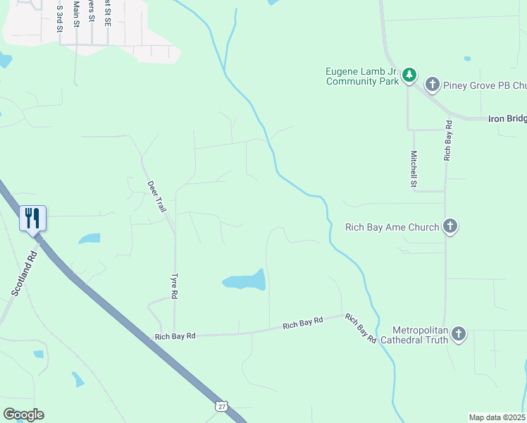 map of restaurants, bars, coffee shops, grocery stores, and more near 317 Pond Court in Havana