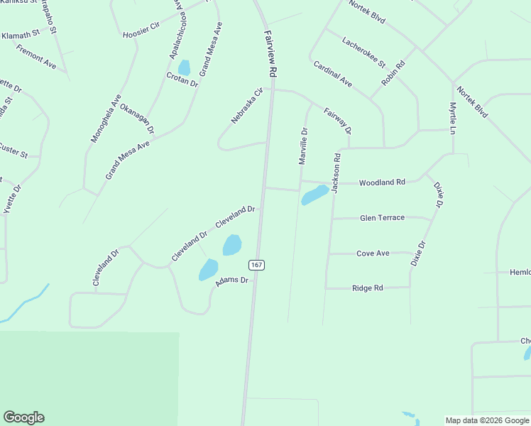 map of restaurants, bars, coffee shops, grocery stores, and more near 556 Fairview Road in Marianna
