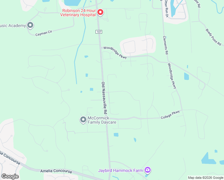 map of restaurants, bars, coffee shops, grocery stores, and more near 95006 Palm Pointe Dr N in Fernandina Beach