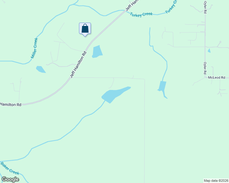 map of restaurants, bars, coffee shops, grocery stores, and more near 11555 Jack Hamilton Road in Mobile
