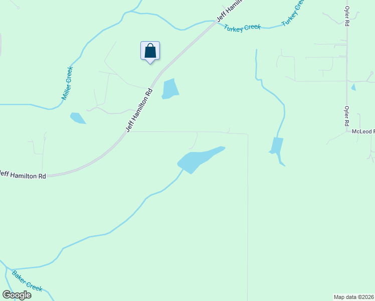 map of restaurants, bars, coffee shops, grocery stores, and more near 11555 Jack Hamilton Road in Mobile