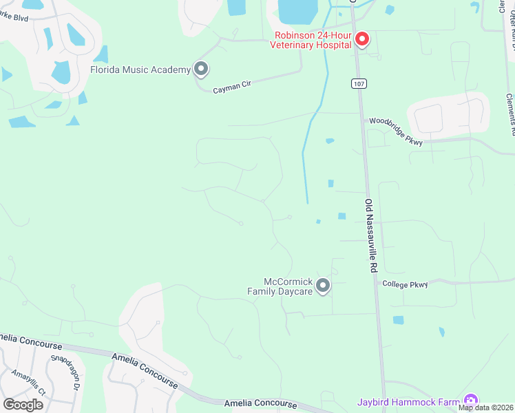 map of restaurants, bars, coffee shops, grocery stores, and more near 95389 Wild Cherry Drive in Fernandina Beach