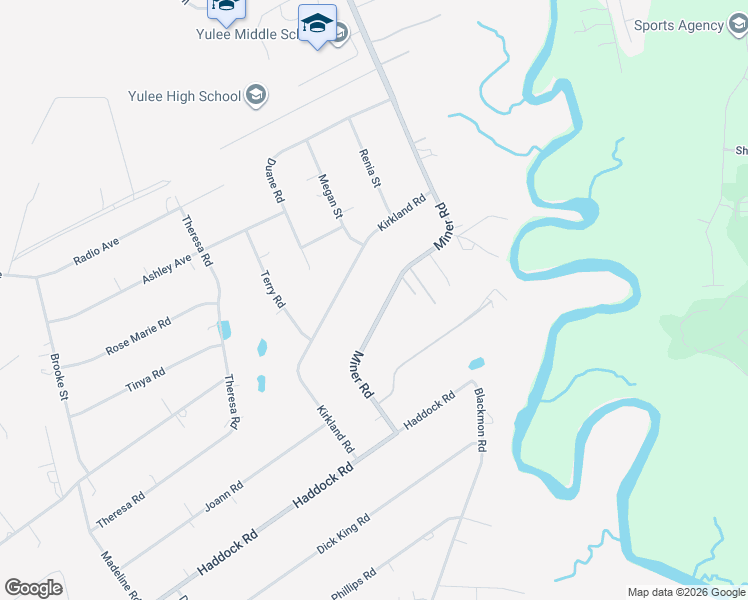 map of restaurants, bars, coffee shops, grocery stores, and more near 85145 Miner Road in Yulee