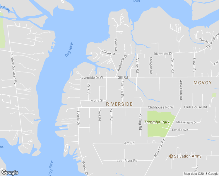 map of restaurants, bars, coffee shops, grocery stores, and more near 3355 Childers Street in Mobile