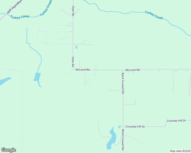 map of restaurants, bars, coffee shops, grocery stores, and more near 10801 McLeod Road in Mobile
