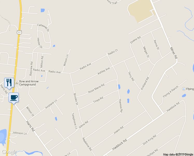 map of restaurants, bars, coffee shops, grocery stores, and more near 85248 Ashley Avenue in Yulee