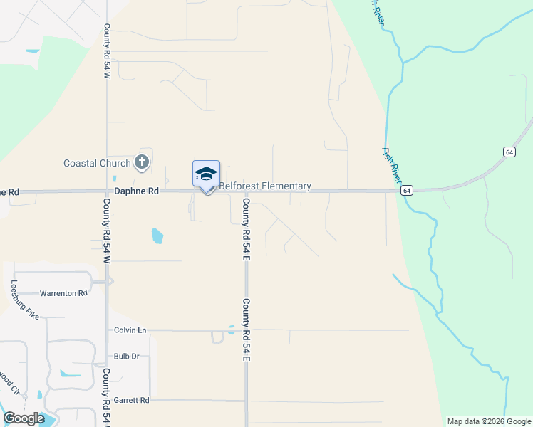 map of restaurants, bars, coffee shops, grocery stores, and more near 11565 Wentwood Court in Daphne