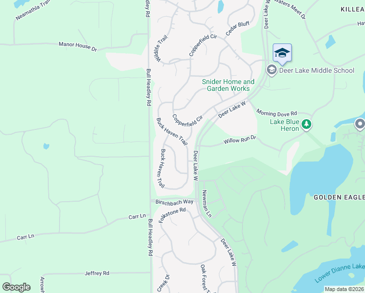 map of restaurants, bars, coffee shops, grocery stores, and more near 9489 Buck Haven Trail in Tallahassee