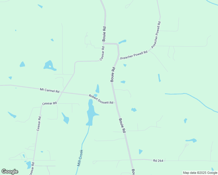 map of restaurants, bars, coffee shops, grocery stores, and more near 939 Bouie Road in Carriere