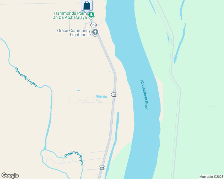 map of restaurants, bars, coffee shops, grocery stores, and more near 8935 Louisiana 105 in Melville